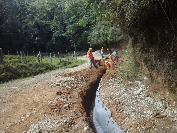 Mejoramiento de vías secundarias en la vía Pueblorrico - Jericó del Municipio de Pueblorrico. 